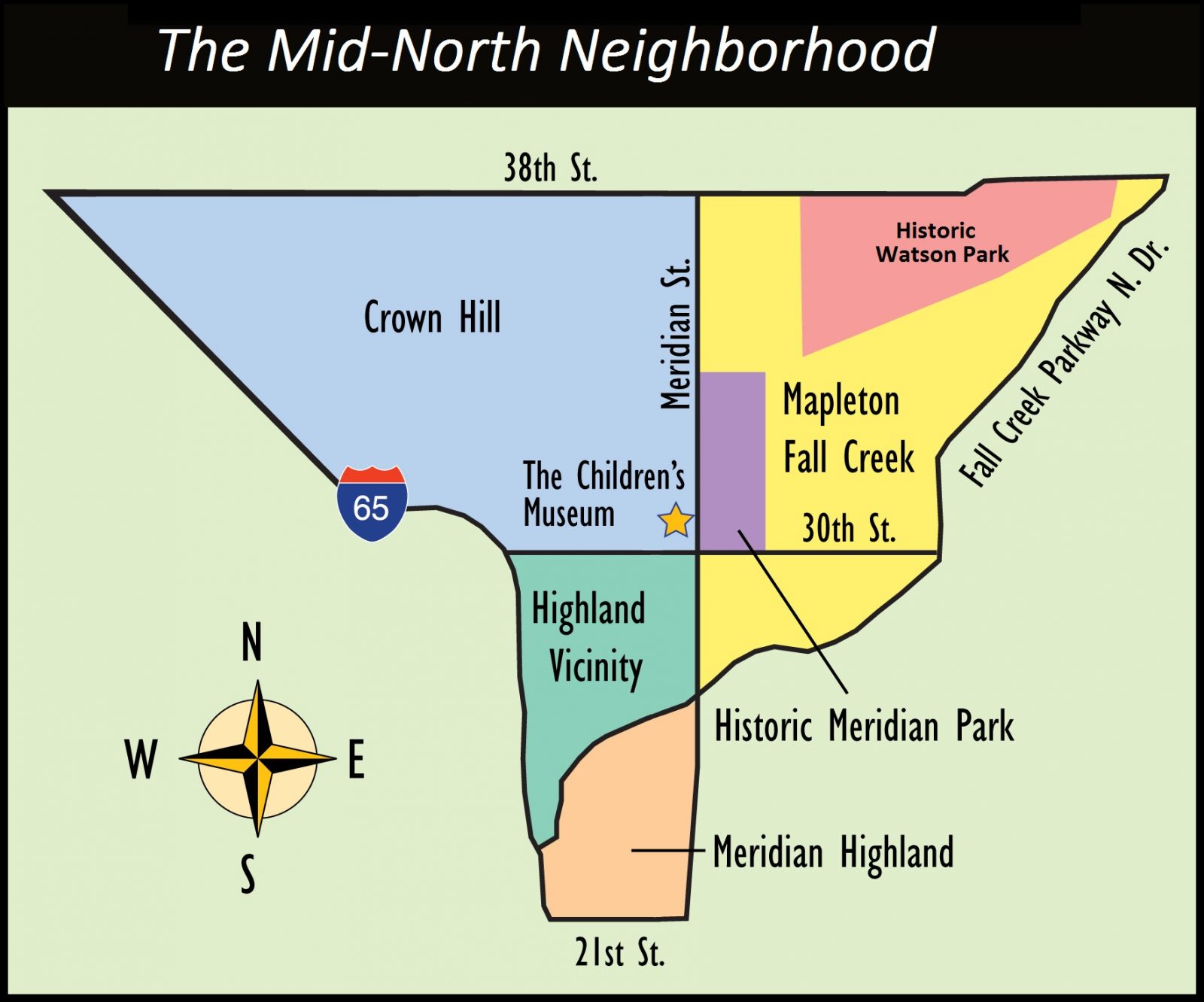 MidNorth Neighborhood Map MapletonFall Creek Development Corporation